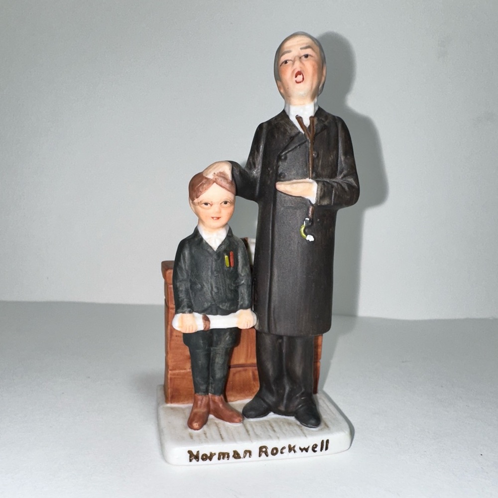 Norman Rockwell SCHOLAR/STUDENT/ Teacher Porcelain